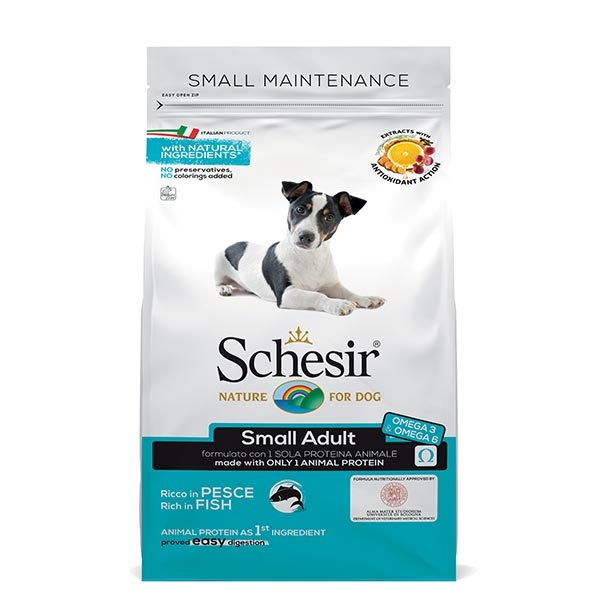 Schesir Small Adult Mantenimento con pesce e riso - 800 gr