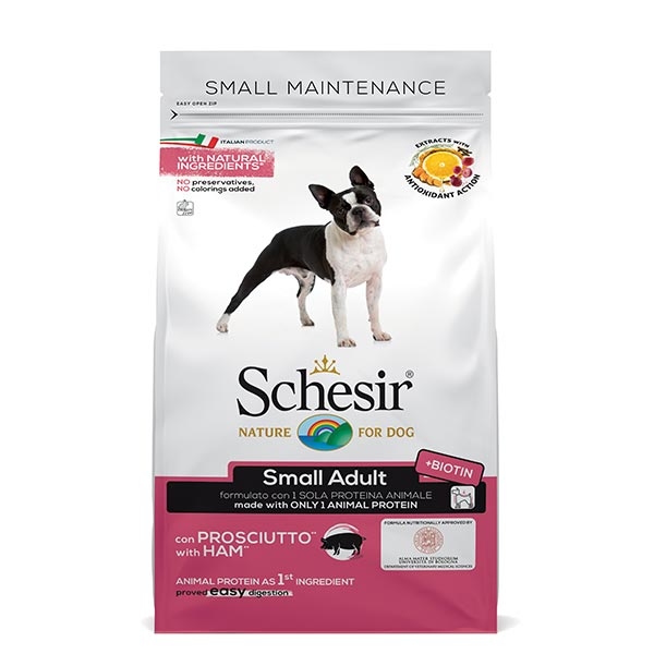 Schesir Small Adult Mantenimento con Prosciutto - 2 Kg