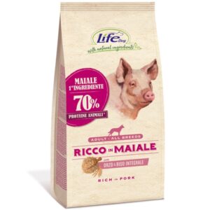 Life Dog Ricco in Maiale - 12 Kg