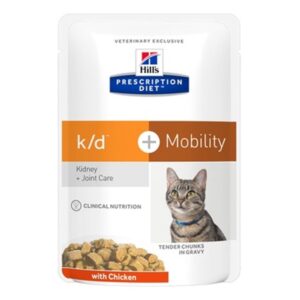 Hill's Prescription Diet Feline k/d+Mobility  Pollo - 12x85 gr