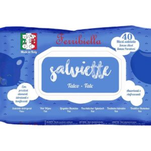 Ferribiella 40 Salviette Detergenti  al Talco  per Cani e Gatti