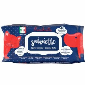 Ferribiella 40 Salviette Detergenti  Sporco Estremo  per Cani e Gatti