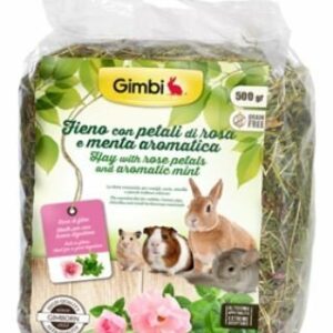 GIMBI Fieno con Rosa e Menta Aromatica - 500gr
