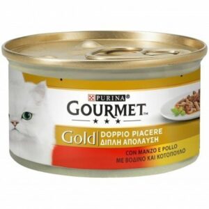 GOURMET Gold Gatto Doppio Piacere con Manzo e Pollo 85 gr