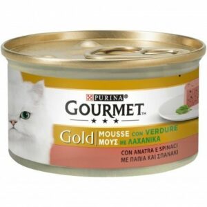 GOURMET Gold Gatto Mousse con Anatra e un Tocco di Spinaci 85 gr