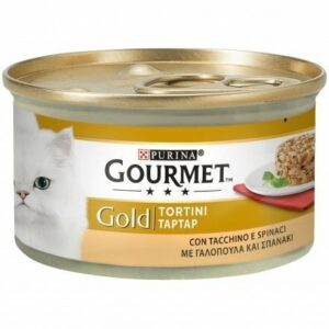 GOURMET Gold Tortini Gatto con Tacchino e Spinaci 85 gr