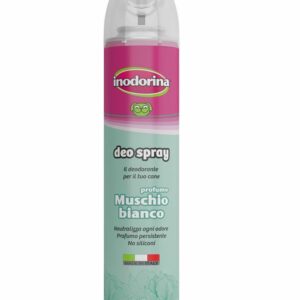 Inodorina Deo Spray - Deodorante Cane 300 ml - Profumazione Muschio Bianco