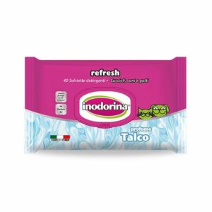 Inodorina Refresh - 40 Salviette Detergenti - Profumazione Talco