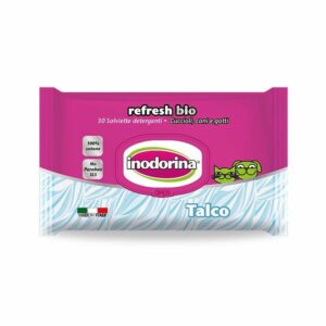 Inodorina Refresh Bio - 30 Salviette Detergenti - Profumazione Talco