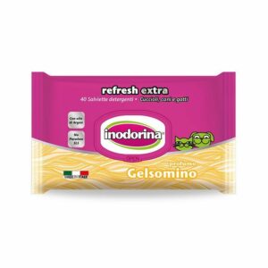 Inodorina Refresh Extra - 40 Salviette Detergenti - Profumazione Gelsomino