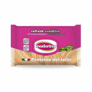 Inodorina Refresh Sensitive - 40 Salviette Detergenti - Alle Proteine del Latte