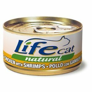 Life Cat Natural Filetti di Pollo con Gamberetti - 85 gr