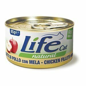 Life Cat Natural Filetti di Pollo con Mela - 85 gr