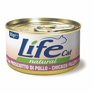 Life Cat Natural Filetti di Pollo con Prosciutto di Pollo - 85 gr