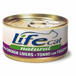 Life Cat Natural Tonno con Fegatini di Pollo - 85 gr