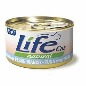 Life Cat Natural Tonno con Pesce Bianco - 85 gr