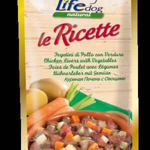 Life Dog - Fegatini di pollo con verdure - Bustina  95 gr