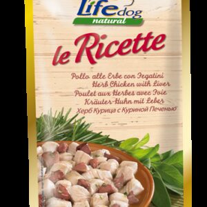 Life Dog - Pollo alle erbe con fegatini -Bustina  95 gr