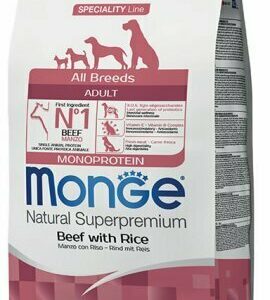 Monge All Breeds Adult Monoprotein Manzo con Riso 2,5 Kg