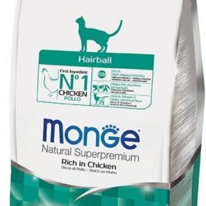 Monge Cat Hairball Ricco di Pollo - 1,5 Kg
