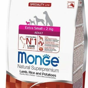 Monge Extra Small Adult Agnello, Riso e Patate - 2,5 Kg