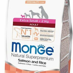 Monge Extra Small Adult Salmone e Riso - 2,5 Kg