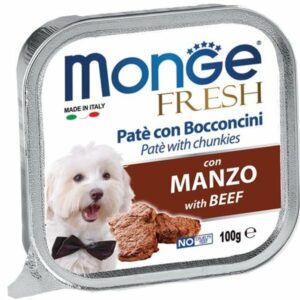 Monge - Fresh Paté e Bocconcini con Manzo - 100 gr