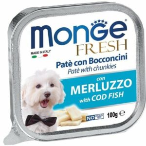 Monge - Fresh Patè e Bocconcini con Merluzzo - 100 gr