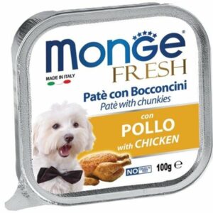 Monge - Fresh Paté e Bocconcini con Pollo - 100 gr