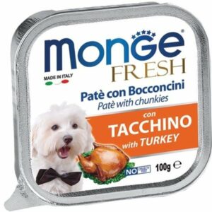 Monge - Fresh Paté e Bocconcini con Tacchino - 100 gr