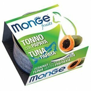 Monge - Natural  Fruits Tonno con Papaya - 80 gr