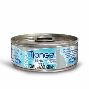 Monge - Natural Superpremium Jelly Senior Filetti di Tonno con Alici - 80 gr