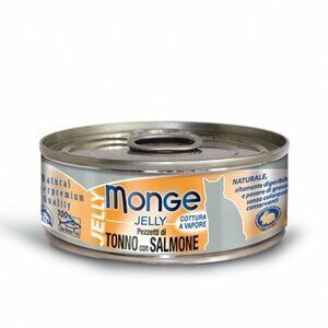 Monge - Natural Superpremium Jelly Tonno Bonito con Salmone - 80 gr