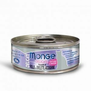 Monge - Natural Superpremium Pezzetti di Pollo con Omelette e Alici - 80 gr