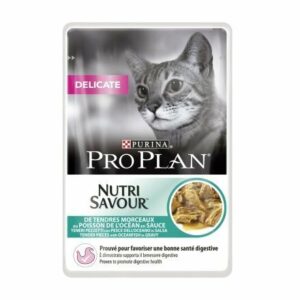 PURINA PRO PLAN NUTRI SAVOUR Delicate Gatto Pezzetti con Pesce dell'Oceano in Salsa - 85 gr