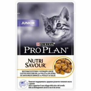 PURINA PRO PLAN NUTRI SAVOUR Junior Gatto Bocconcini con Pollo in Gelatina - 85 gr