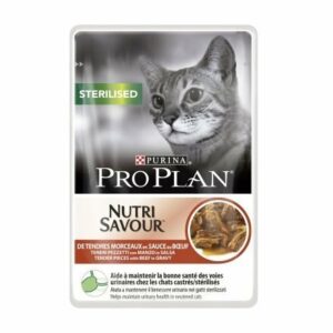 PURINA PRO PLAN NUTRI SAVOUR Sterilised Gatto Pezzetti con Manzo in Salsa - 85 gr