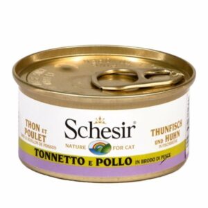 Schesir - Tonnetto con Filetti di Pollo in Brodo di Pesce - 70 gr