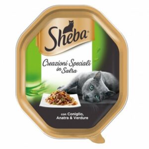 Sheba - Creazioni Speciali in Salsa con Coniglio Anatra e Verdure -  85 gr