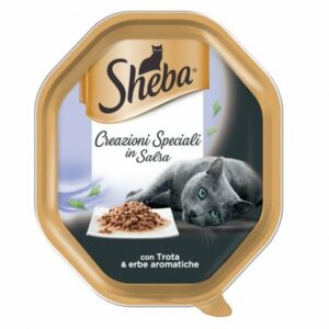 Sheba - Creazioni Speciali in Salsa con Trota & Erbe Aromatiche-  85 gr