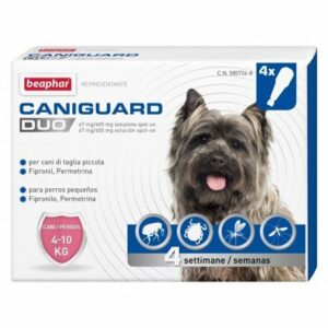 Beaphar Caniguard DUO 4 Pipette per Cani da 4 a 10 Kg