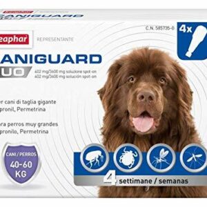 Beaphar Caniguard DUO 4 Pipette per Cani da 40 a 60 Kg