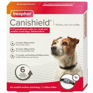 Beaphar Canishield Collare Antiparassitario per Cane Taglia Medio Piccola -  da 48 cm