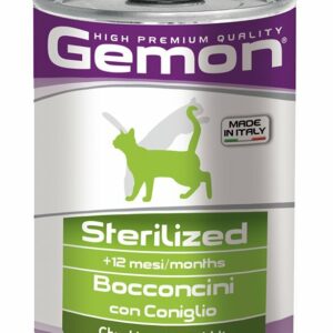 Gemon - Cat Sterilized Bocconcini con Coniglio - 415 gr