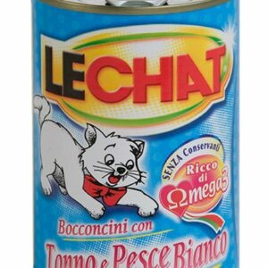 Lechat  Bocconcini con Tonno e Pesce Bianco - 400 gr