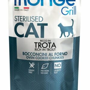Monge - Grill Adult Sterilised Bocconcini in Jelly Ricco in Trota - 85 gr