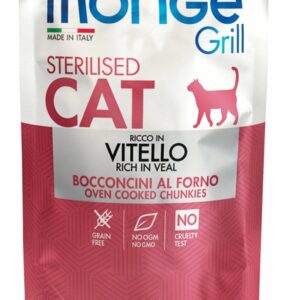 Monge - Grill Adult Sterilised Bocconcini in Jelly Ricco in Vitello - 85 gr