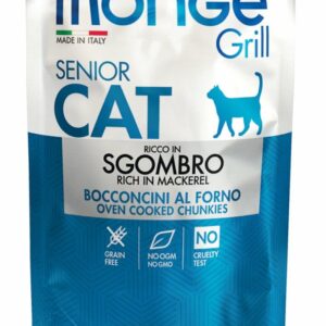 Monge - Grill Senior Bocconcini in Jelly Ricco in Sgombro - 85 gr