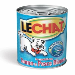 Lechat  Bocconcini con Tonno e Pesce Bianco - 720 gr