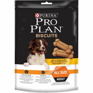 Pro Plan Biscuits All Size Gusto Pollo e Riso - bustina da 400 gr